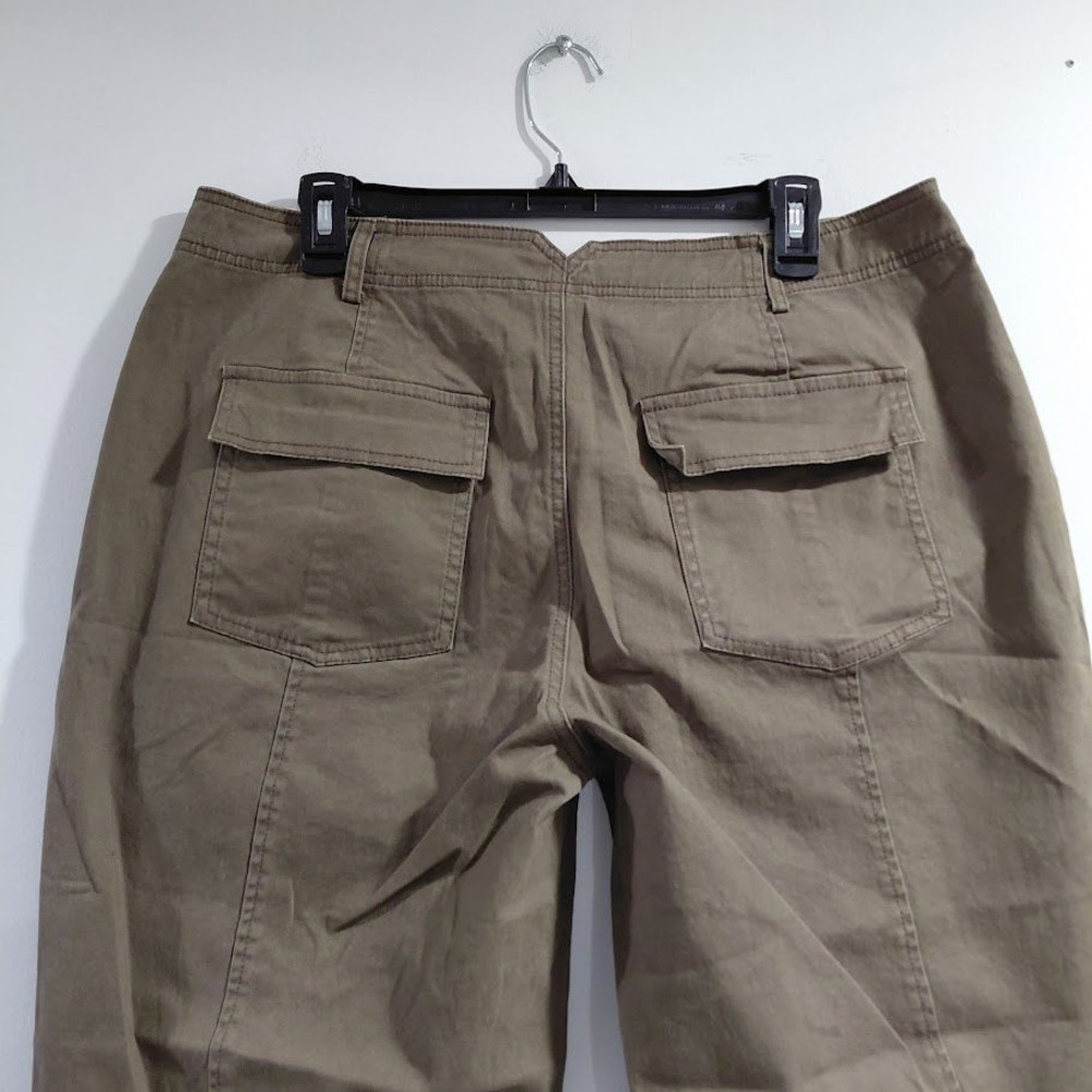 Flamingals Women Light Brown High Waisted Utility Tapered Pants Size L - Picture 6 of 10